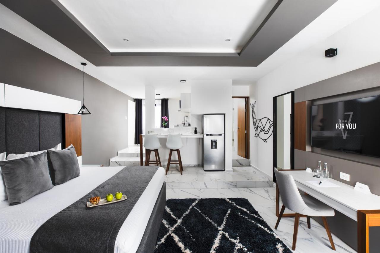 Seven Boutique Apartments Cancún Exterior foto