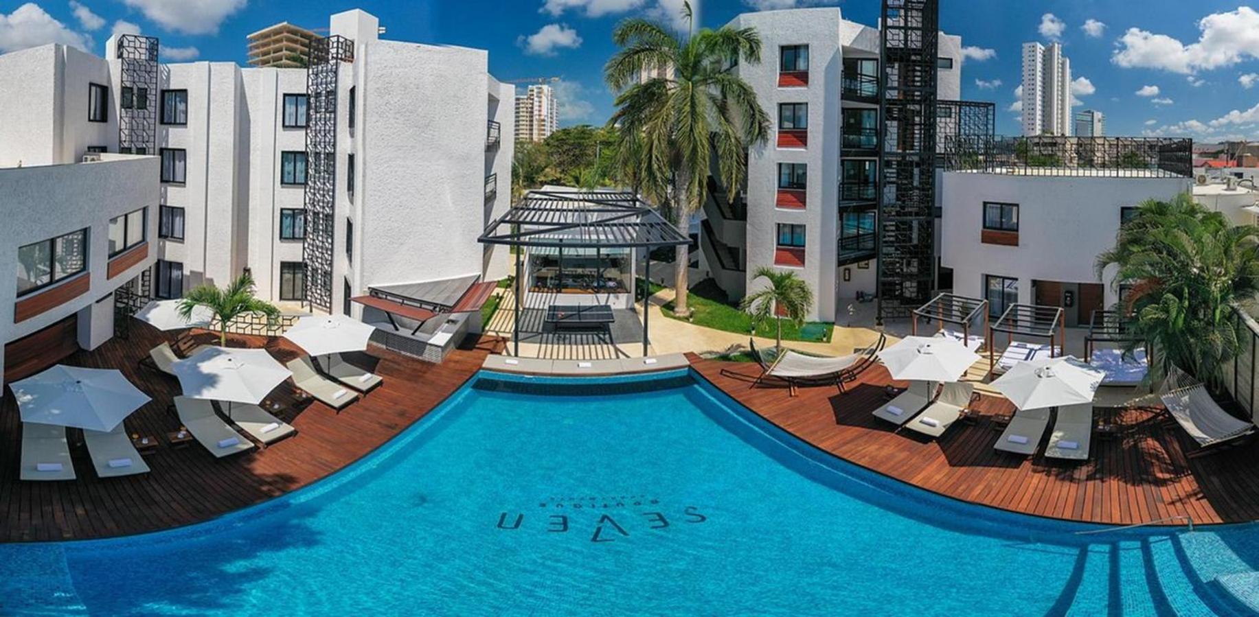 Seven Boutique Apartments Cancún Exterior foto