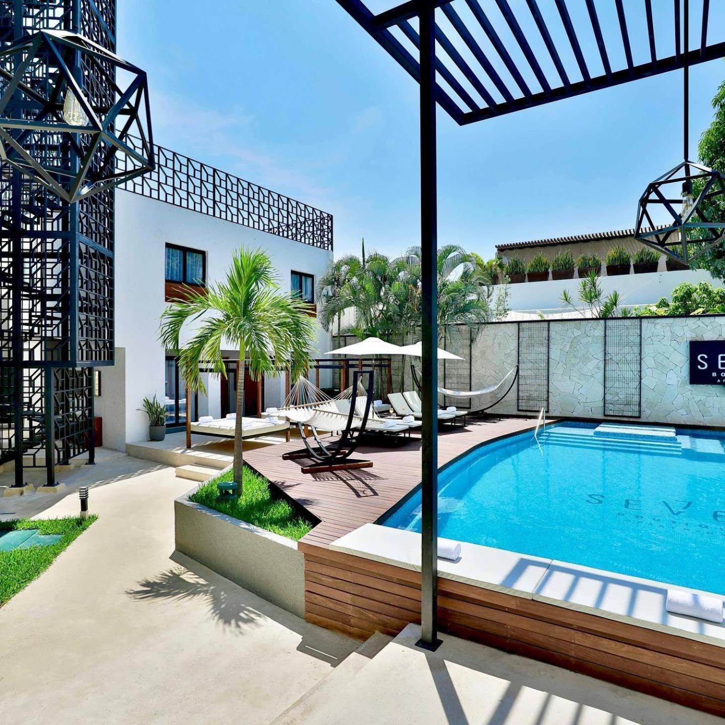 Seven Boutique Apartments Cancún Exterior foto