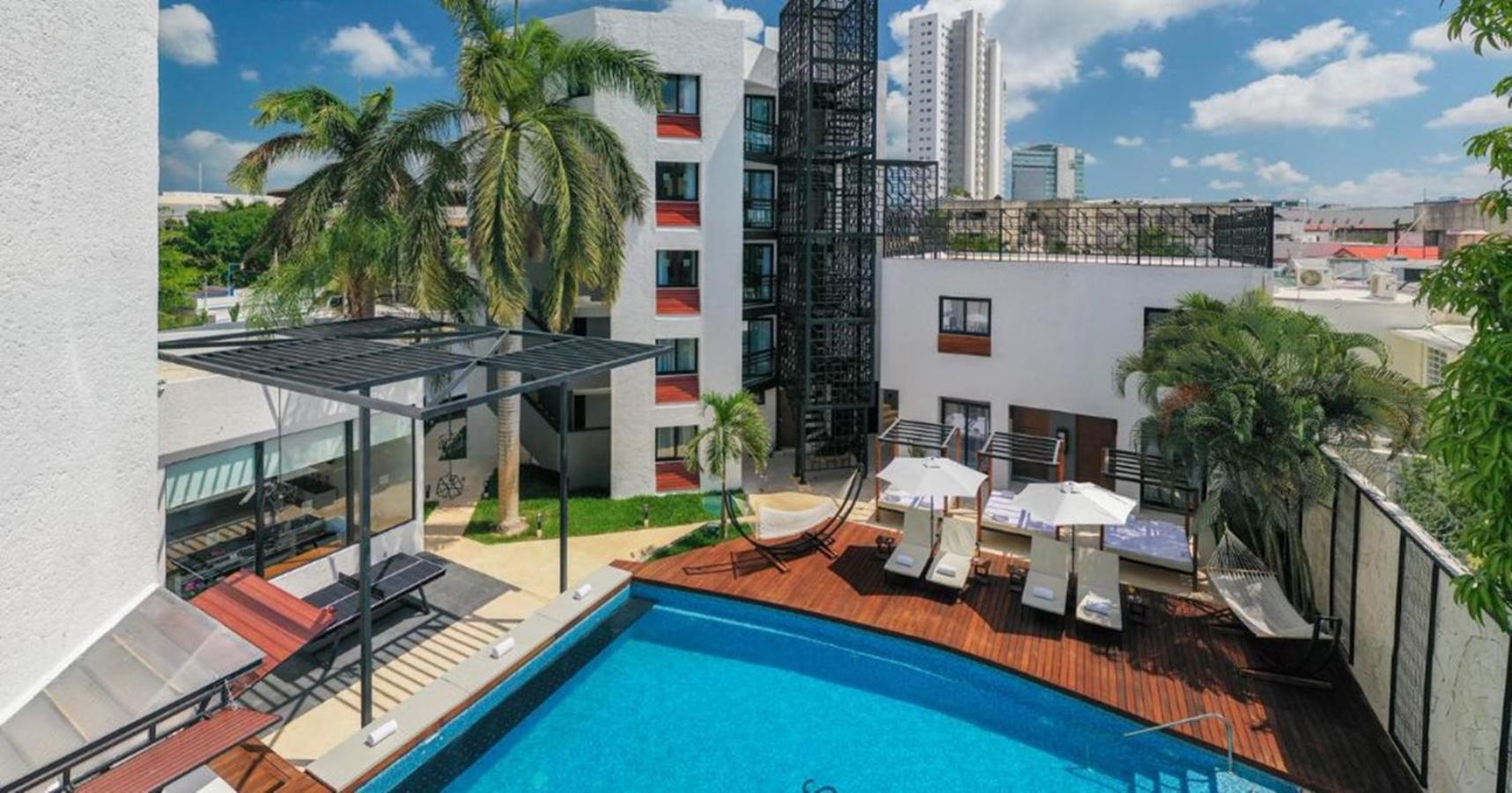 Seven Boutique Apartments Cancún Exterior foto
